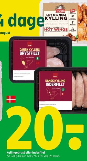 Coop 365 Coop kyllingebrystfilet tilbud