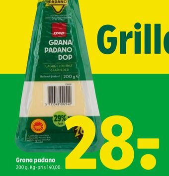 Coop 365 Coop grana padano tilbud