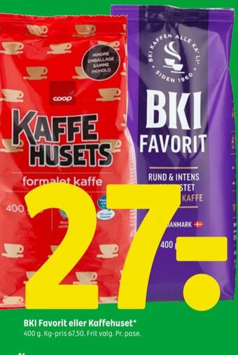 Coop 365 Kaffehusets kaffe formalet tilbud
