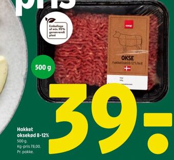 Coop 365 Coop hakket oksekød tilbud