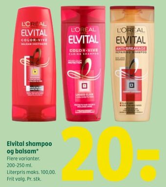 Coop 365 Elvital balsam tilbud