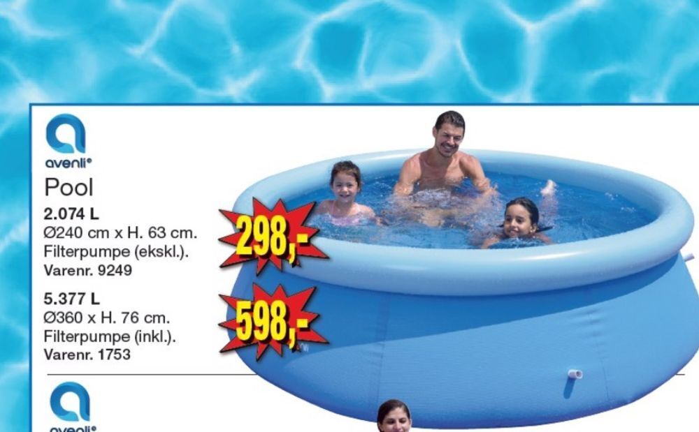 Avenli pool tilbud hos Harald