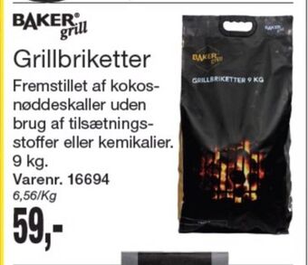 Harald Nyborg Baker grill grillbriketter tilbud