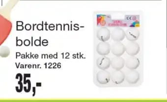 Ukendt bordtennisbolde