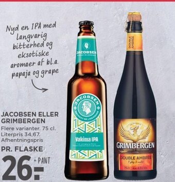 MENY JACOBSEN ELLER GRIMBERGEN tilbud