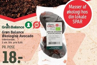 SPAR Grøn Balance Økologisk Avocado tilbud