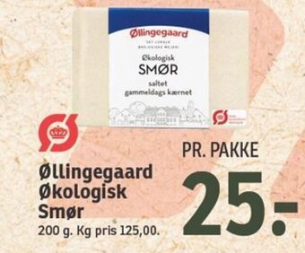 SPAR Øllingegaard Økologisk Smør tilbud