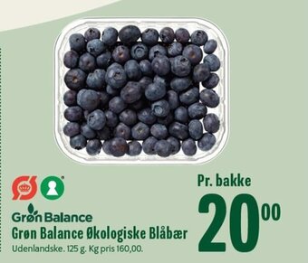 Min Købmand Grøn Balance Økologiske Blåbær tilbud