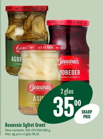Min Købmand Beauvais Syltet Grønt tilbud