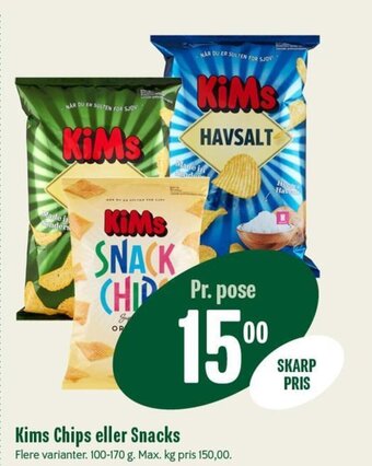 Kims Chips eller Snacks