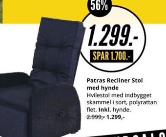 Patras Recliner Stol med hynde