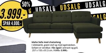 My Home Idaho Sofa med chaiselong tilbud
