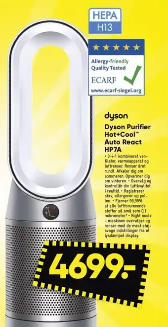 Bilka Dyson Purifier Hot+Cool™ Auto React HP7A tilbud