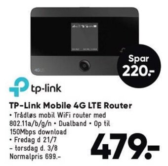 Bilka TP-Link Mobile 4G LTE Router tilbud