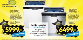 Bilka SIEMENS Opvaskemaskiner tilbud