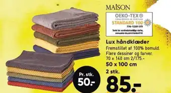 Bilka Lux håndklæder tilbud