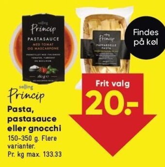 Bilka Pasta, pastasauce eller gnocchi tilbud