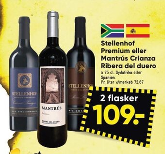 Bilka Stellenhof Premium eller Mantrús Crianza Ribera del duero tilbud