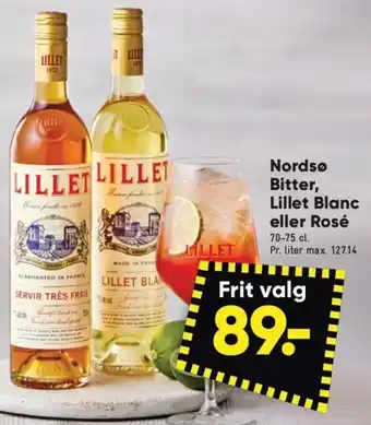 Bilka Nordsø Bitter, Lillet Blanc eller Rosé tilbud