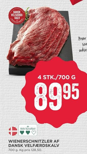 MENY Wienerschnitzler af dansk velfærdskalv tilbud