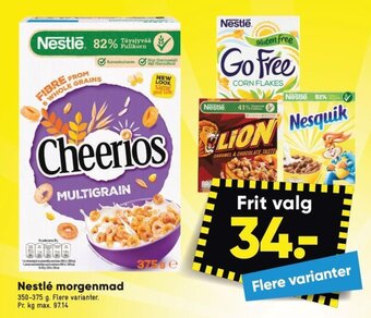 Bilka Nestlé morgenmad tilbud