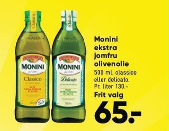 Bilka Monini ekstra jomfru olivenolie tilbud