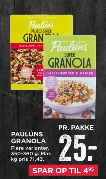 Paulúns granola