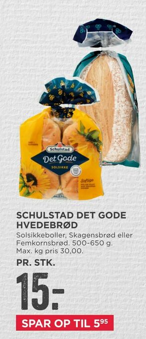 MENY Schulstad det gode hvedebrød tilbud