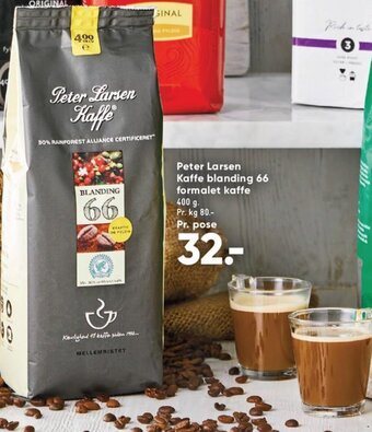 Bilka Peter Larsen Kaffe blanding 66 formalet kaffe tilbud