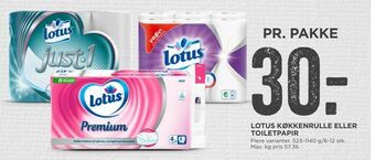 MENY Lotus køkkenrulle eller toiletpapir tilbud