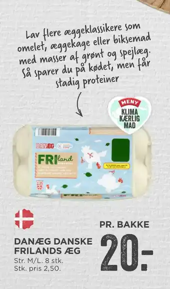 MENY Danæg danske frilands æg tilbud