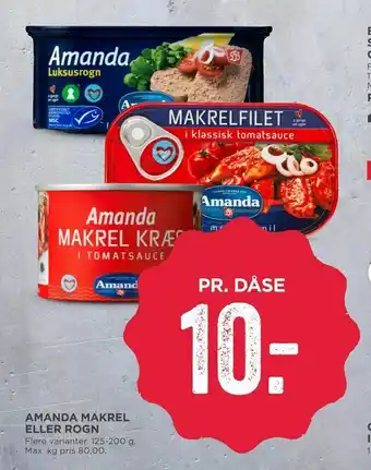 Amanda makrel eller rogn
