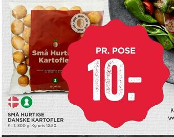 Små hurtige danske kartofler