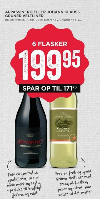 Appassinero eller johann klauss grüner veltliner