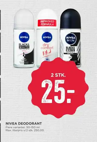 MENY Nivea deodorant tilbud