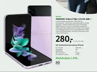 Samsung Galaxy Z flip3 (128 gb)