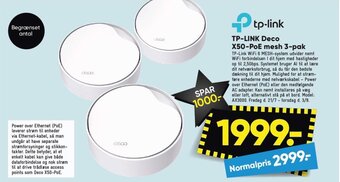 Bilka TP-LINK Deco X50-PoE mesh 3-pak tilbud