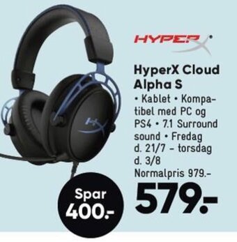 Bilka HyperX Cloud Alpha S tilbud