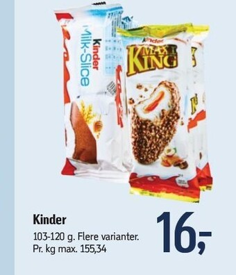Føtex Kinder tilbud