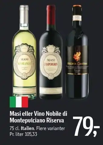 Føtex Masi eller vino nobile di montepulciano riversa tilbud