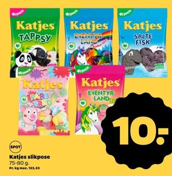Netto Katjes slikpose 75-80 g. tilbud