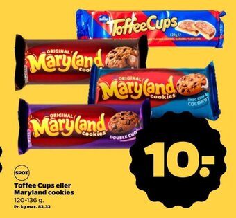 Toffee Cups eller Maryland cookies 120-136 g.