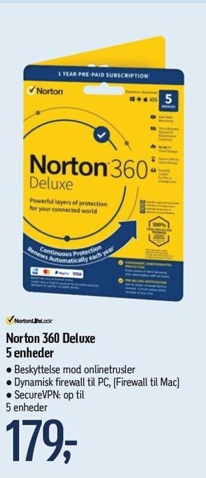 Føtex Norton 360 deluxe 5 enheder tilbud