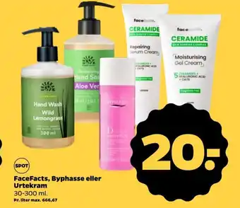 FaceFacts, Byphasse eller Urtekram