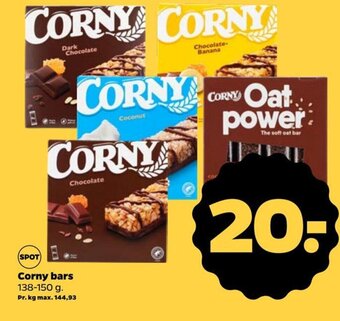 Netto Corny bars 138-150 g. tilbud