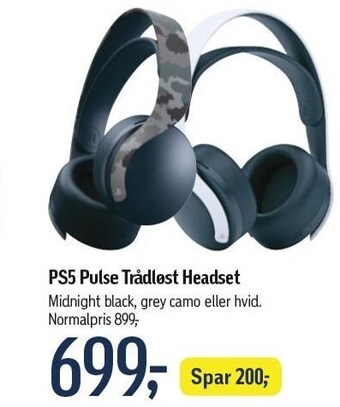 Føtex Ps5 pulse trådløst headset tilbud