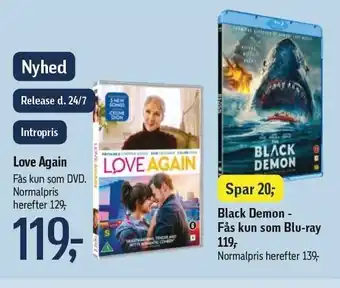 Føtex Love again eller black demon tilbud