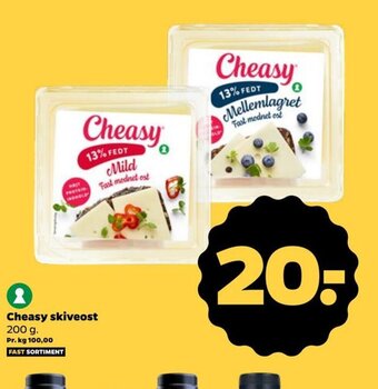 Netto Cheasy skiveost 200 g. tilbud
