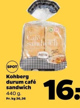 Netto Kohberg durum café sandwich tilbud