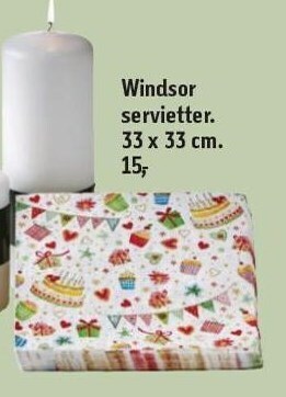 Føtex Windsor servietter tilbud